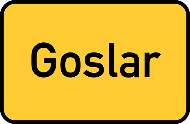 The place-name sign of Goslar as symbol.