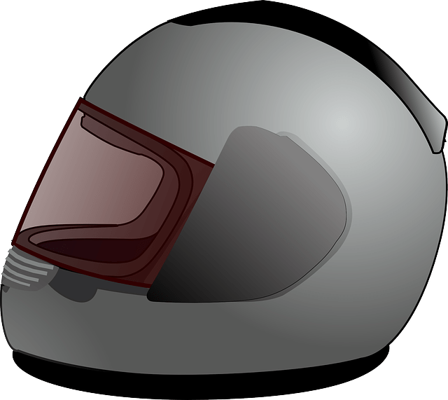 A motorcycle helmet as symbolic image.