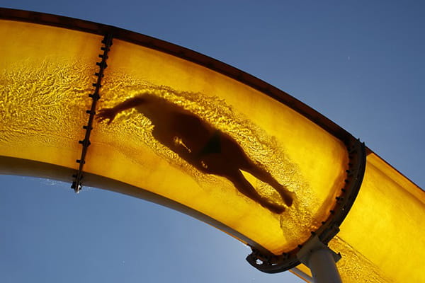 A water slide.