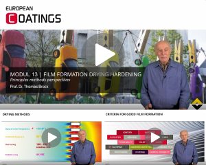 Module 13: Film formation and drying & hardening of coatings