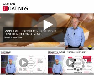 Module 09: Typical coatings formulations & application processes