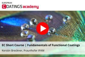 Short Course I Fundamentals of Functional Coatings