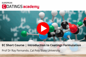 Short Course I Introduction Coating Formulations I Coatings 101