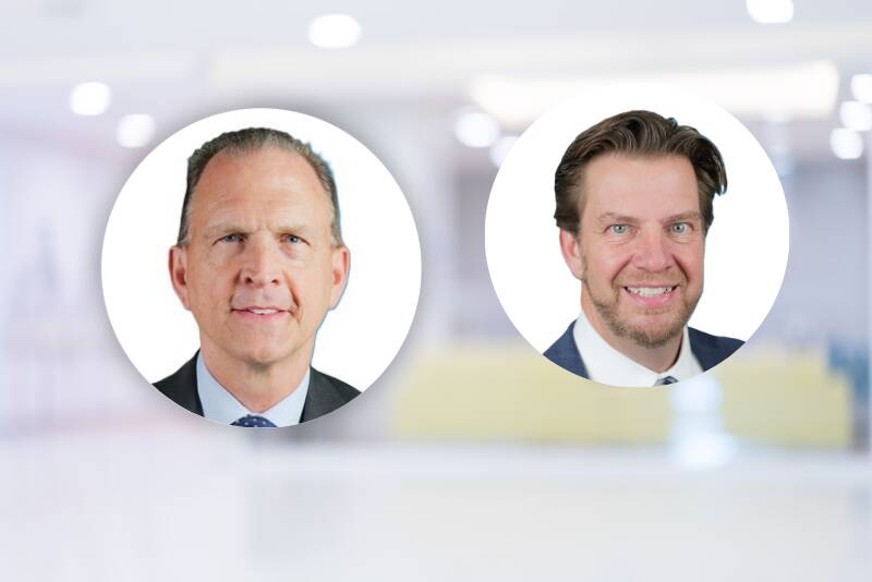 Don Harmeyer (left) and Tom Schweiger assume leadership roles in RPM’s Consumer Group.